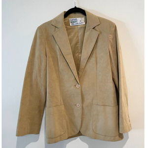 Samuel Roberts Tan Suede Long Sleeve Jacket